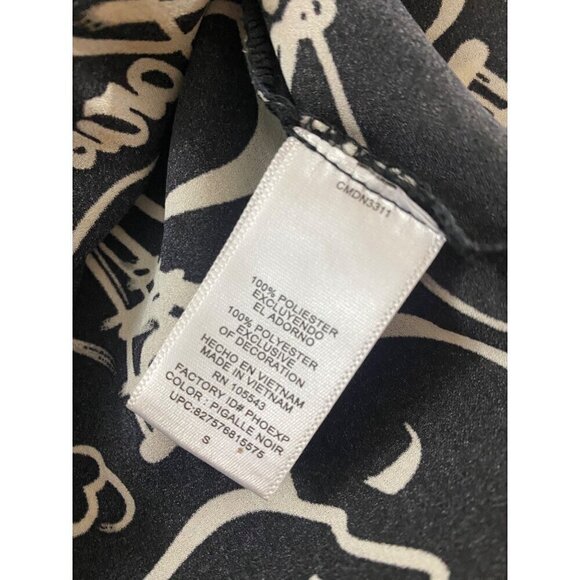 Catherine Malandrino Women's Black And White Paris Long Sleeve Blouse - Small - Picture 11 of 11